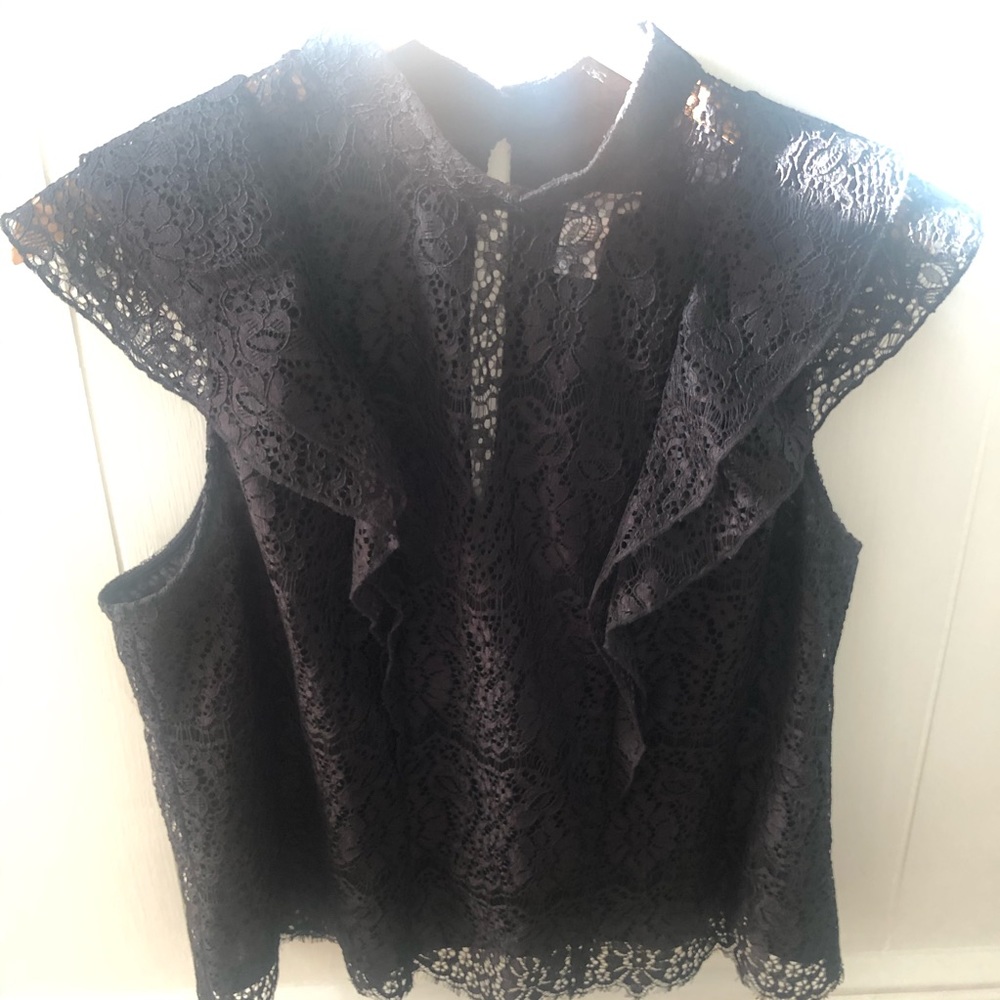 H&M Ruffles Lace Top - Picture 2 of 8